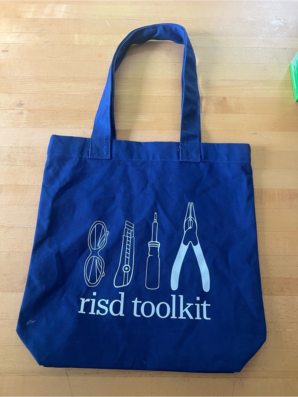 risd toolkit navy canvas tote Rhode Island School of Design